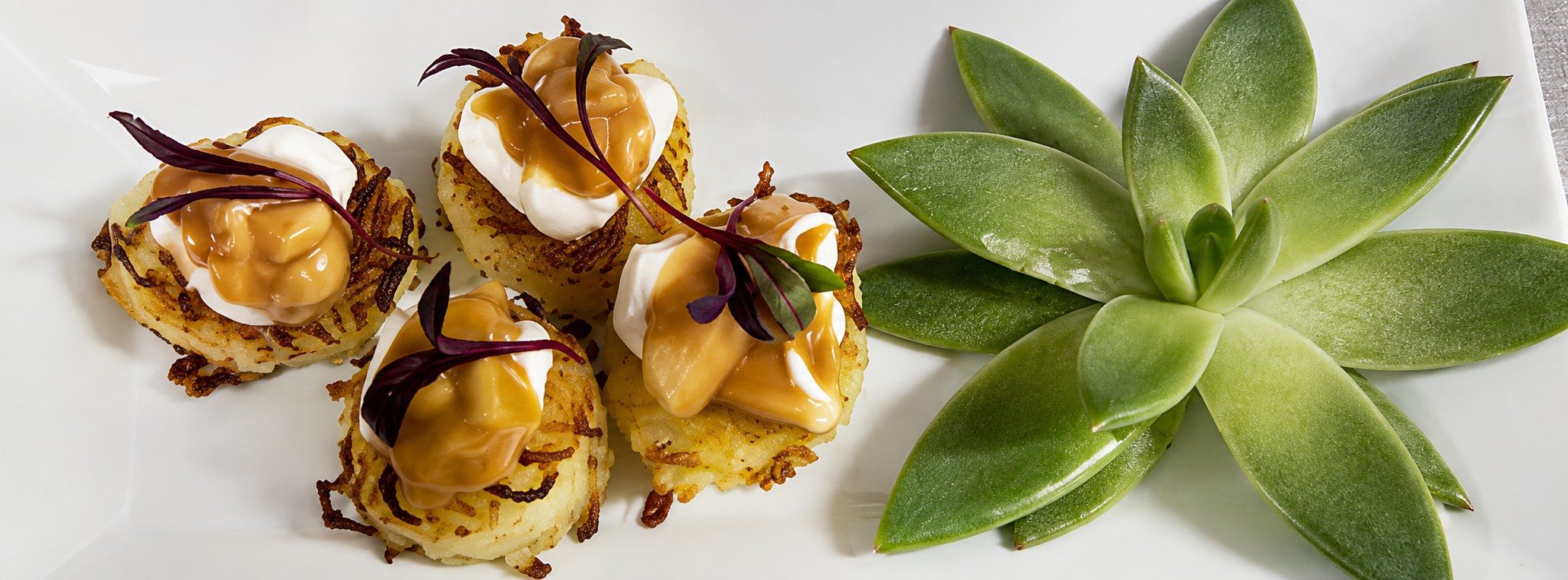 Formal wedding catering in Boston with elegant plated appetizer